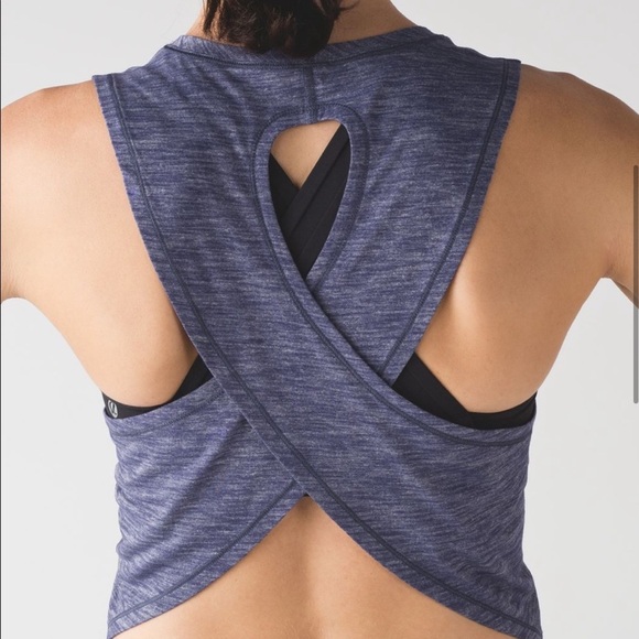 RARE lululemon Fast as Light Muscle Tank - Heathered Viola - Picture 6 of 8